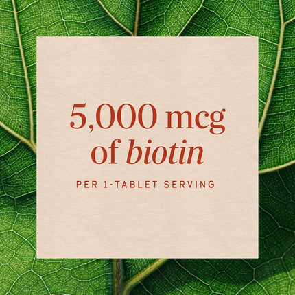 Biotin Forte, 5mg, Tablets, 60 ea