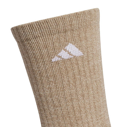 adidas Men's Select Basketball Socks, Khaki Three/White/Crystal Linen Beige, 12