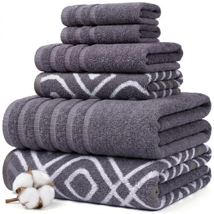 Amrapur Pacific Coast Textiles 6 Pc Yarn Dyed Towe
