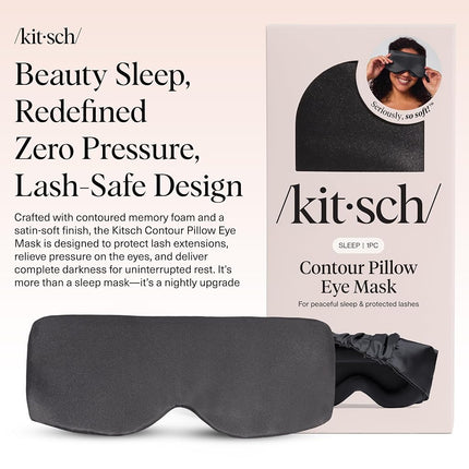 Kitsch Contour Pillow Eye Mask - Charcoal
