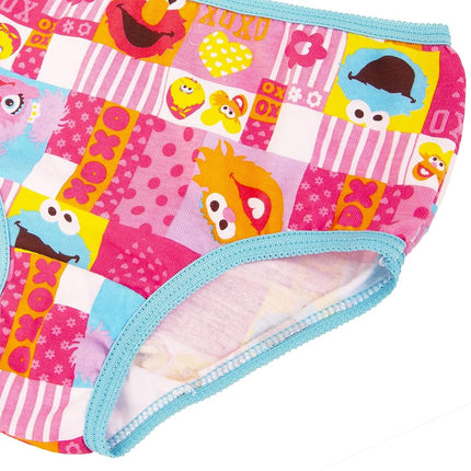 Sesame Street Girls 100% Combed Cotton Underwear with Favorites Like Elmo, Cookie Monster and Big Bird, Sesame10pk, 18
