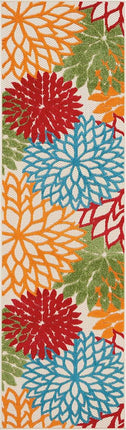 Tapis de surface Nourison ALH05 Aloha, 2'3" x 8', vert