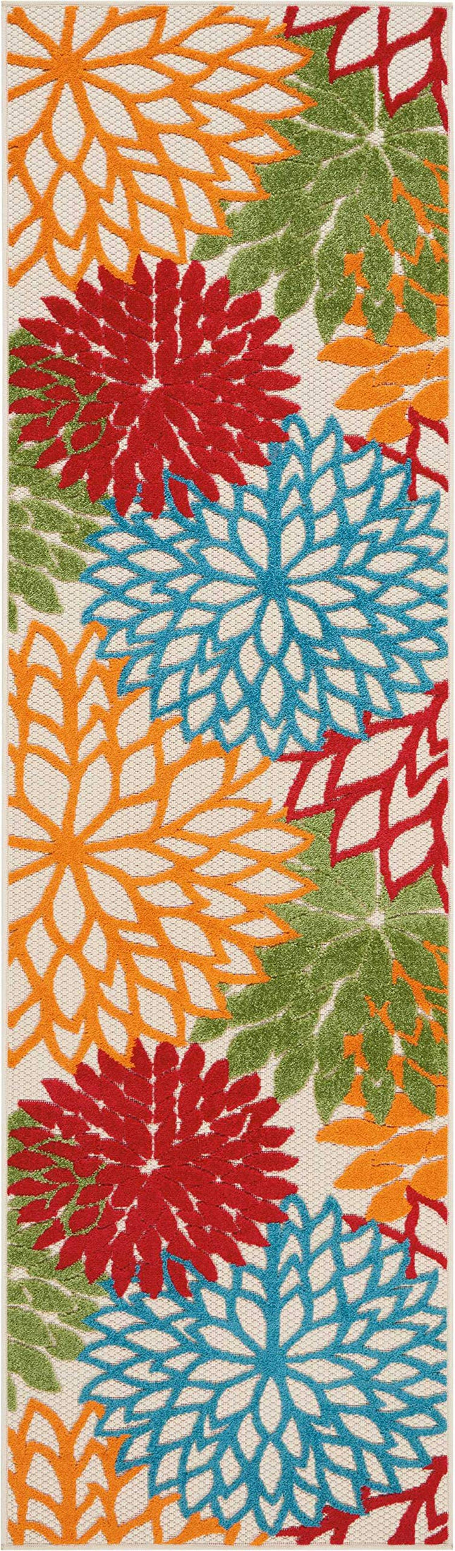 Nourison ALH05 Aloha Area Rug, 2'3" x 8', Green