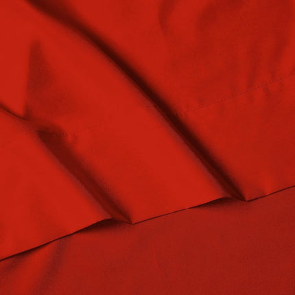 Elegant Comfort Luxury 1500 Premium Hotel Quality Microfiber 4-Piece Sheet Set - Wrinkle Resistant, All Around Elastic Fitted Sheet, Deep Pocket up to 16", Full, Red