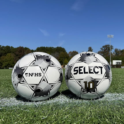 SELECT Numero 10 Soccer Ball, White/Black NFHS V25, Size 5