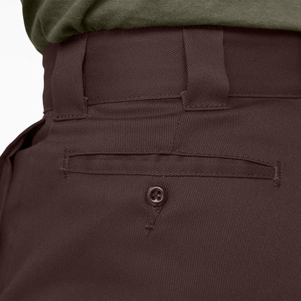 Dickies Pantalón de trabajo flexible 874 para hombre, marrón oscuro, 32W x 30L