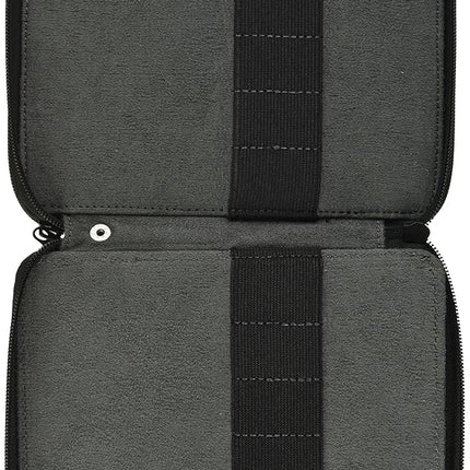 Global Art Materials 48-Piece Leather Pencil Case, Black, 72