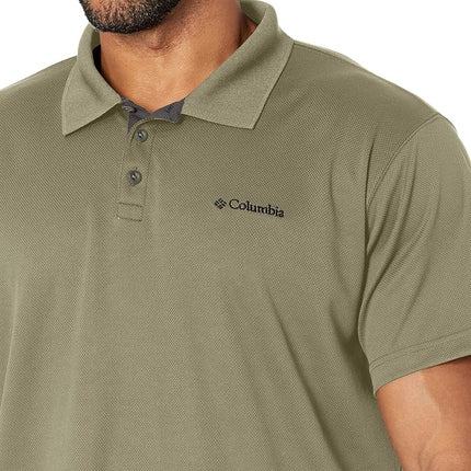 Columbia Men's Utilizer Short Sleeve Polo, Stone Green, 3X Tall
