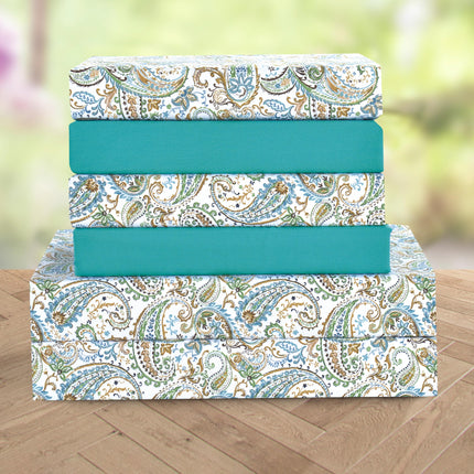 Elegant Comfort Softest and Coziest 6-Piece Sheet Set - 1500 Premium Hotel Quality Microfiber - Deep Pocket, Wrinkle Resistant 6-Piece Paisley Pattern Bed Sheet Set, Queen, Paisley Teal