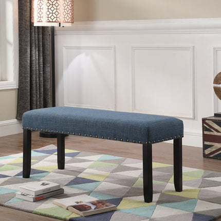 Roundhill Furniture Biony Fabric Dining Bench with