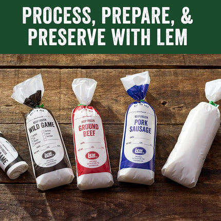 LEM Products 870 One Pound Wild Game Bags, 100 Count, White
