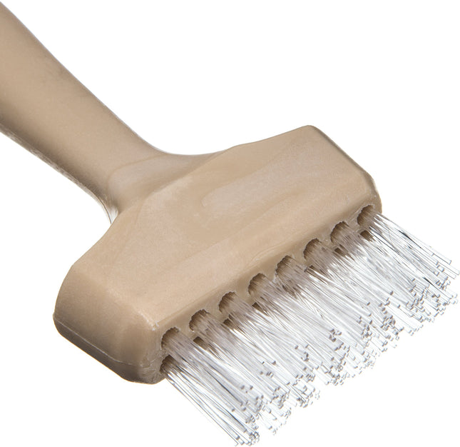 Carlisle FoodService Products Plastic Wide Brush, High Heat Brush, 7 Inches, White, (Pack of 12)