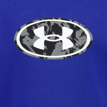 Under Armour Boys Fleece Hoodie, Soft and Comfortable, Comfortable Fit, Team Royal Print, 5