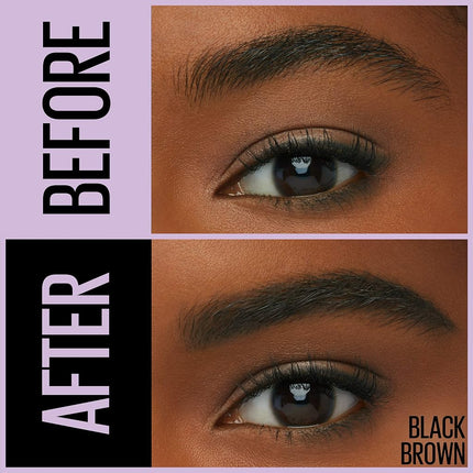 Maybelline Express Brow 2-In-1 Pencil and Powder, Eyebrow Makeup, Black Brown, 0.02 fl. oz.