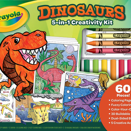 CRAYOLA Dinosaur 5-in-1 Art Kit, Dinosaur Toys Alt