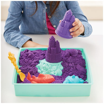 Kinetic Sand, Playset Purple Castles with Tray, 3+