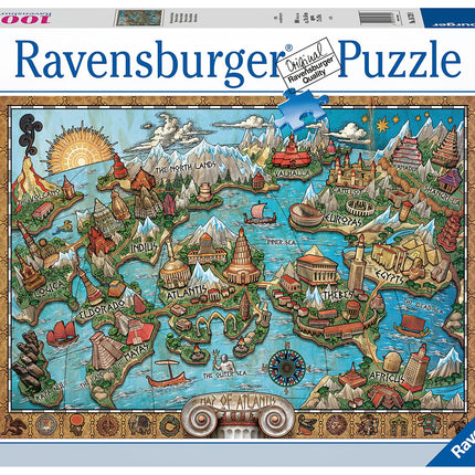 Ravensburger Puzzle 16728 - Mysterious Atlantis - 1000 Pieces Puzzle for Adults and Children from 14 Years