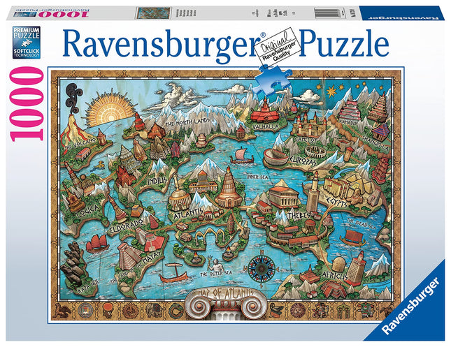 Ravensburger Puzzle 16728 - Mysterious Atlantis - 1000 Pieces Puzzle for Adults and Children from 14 Years