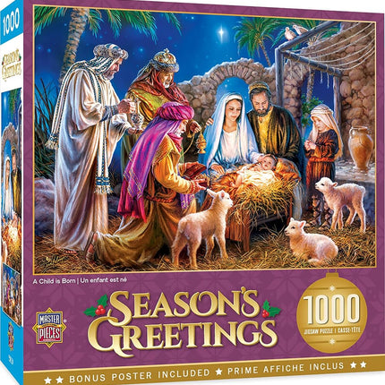 MasterPieces Holiday A Child is Born - Christ in M