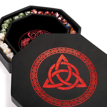 Premium Dice Tray for DND, Detailed World Tree & W