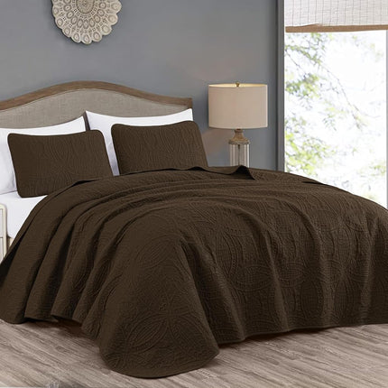 Chezmoi Collection Austin 3-Piece Oversized Bedspr