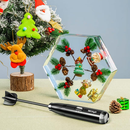 ISTOYO Resin Mixer, Handheld Battery Epoxy Stirrer with Minimizing Bubbles