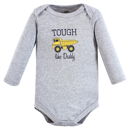 Hudson Baby mamelucos de manga larga de algodón unisex para bebé, diseño de construcción, 6-9 meses