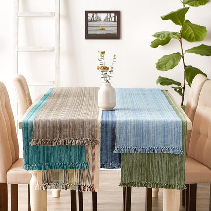 DII Variegated Tabletop Collection, Table Runner, 13x72, Mediterranean