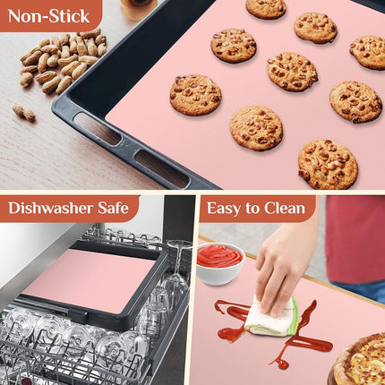 Silicone Baking Mat, 16 in x 6 FT Free Cutting Baking Sheet, Non-Stick Reusable Dough & Pastry Mat, Non-Slip Silicone Mat Roll for Air Fryer Liner, Freeze Dryer, Oven Baking Pan, Kitchen Counter
