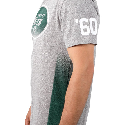 Ultra Game NFL Mens Vintage Ringer Short Sleeve Tee Shirt Gray