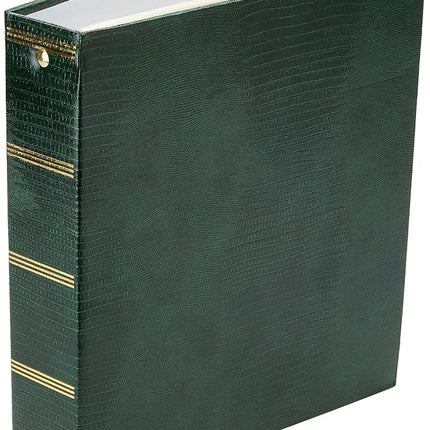 100 Magnetic Page 3-Ring Photo Album, Hunter Green