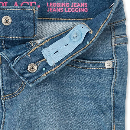The Children's Place,Girls,Stretch Denim Jeggings, 3 Pack,Vaile Wash,8