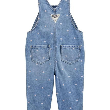 Peto OshKosh B'Gosh "World's Best" para niña, corazón azul, 12 meses