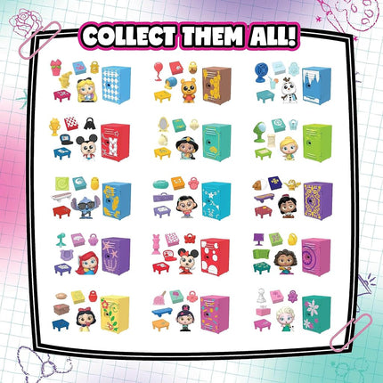 Disney Doorables Academy Surprise Locker 3 Pack, Collectible Figure Set, Styles May Vary, Kids Toys for Ages 5 Up by Just Play