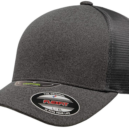Flexfit Melange Unipanel Trucker Cap, Dark Grey, S