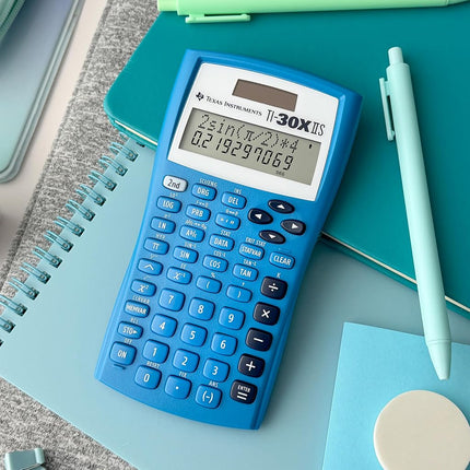 Texas Instruments TI-30XIIS Scientific Calculator, Blue