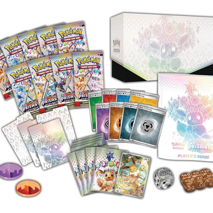 Pokémon TCG: Scarlet & Violet—Prismatic Evolutions Elite Trainer Box (1 Full Art Promo Card, 9 Boosters & Premium Accessories)