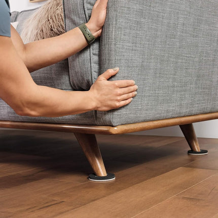 Super Sliders 4733444N Hardwood Floor Reusable Furniture Movers Sliders 3-1/2", Value Pack, Linen