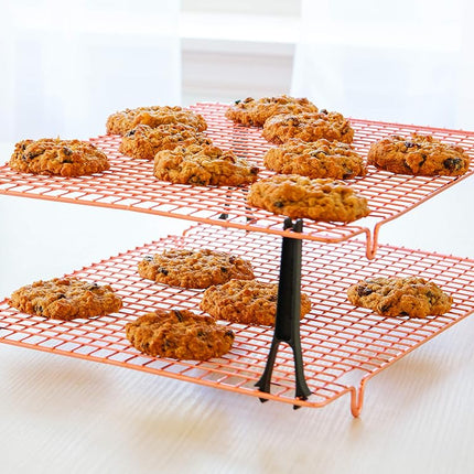 Nordic Ware 43727AMZM Stackable Cooling Racks, 2 Piece, Copper, Aluminum