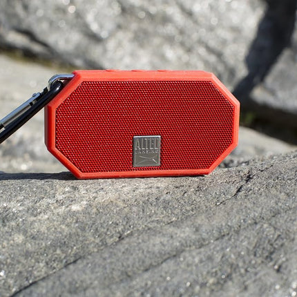 Altec Lansing Mini H2O - Waterproof Bluetooth Speaker, IP67 Certified & Floats in Water, Compact & Portable Speaker for Hiking, Camping, Pool, and Beach, Red
