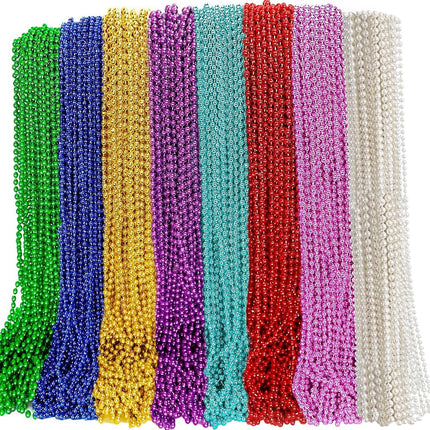 Elefama 200PCS Mardi Gras Beads Necklaces Bulk 33 