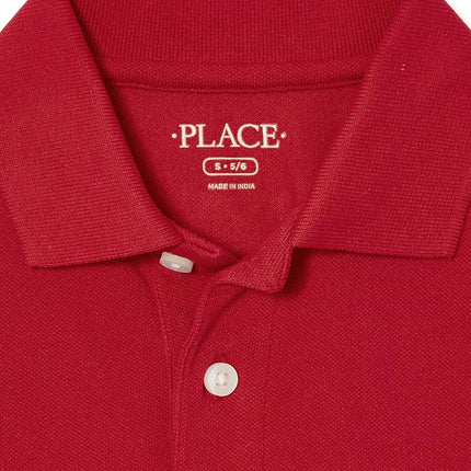 The Children's Place Boys Multipack Short Sleeve Pique Polo, Black, Medium