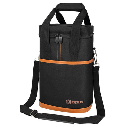 Opux 4 Bottle Insulated Wine Cooler Bag - Leakproo