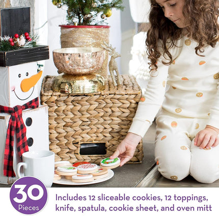 MaMeMi WOODEN SLICE AND BAKE CHRISTMAS COOKIE SET