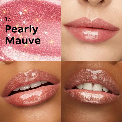 Kiko Milano 3D Hydra Lip Gloss – High Shine, Hydrating, Plumping, Non-Sticky, Moisturizing Lip Makeup – 17 Pearly Mauve – 6.5ml