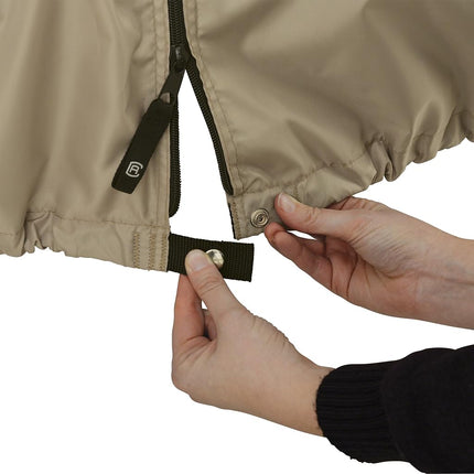 Classic Accessories 4010568-SSI Fairway Golf Cart Quick-Fit Cover Long Roof - Khaki - multi, N/A