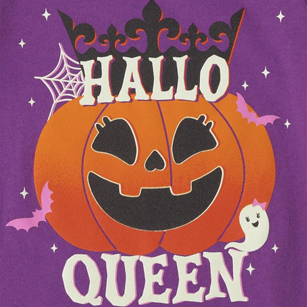 The Children's Place Baby and Toddler Halloween Short Sleeve Graphic T-Shirt, Halloween Queen, 18-24 Months