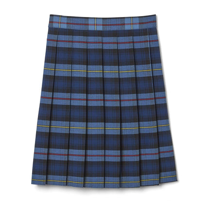 French Toast Plus Girls Pleated Skirt, Blue/Red Plaid, 14.5 Plus
