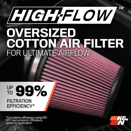 K&N 57-0656 Kit de admisión de alto rendimiento lavable y reutilizable para automóvil