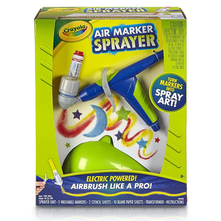 CRAYOLA Air Marker Sprayer Airbrush Kit, Gift for 